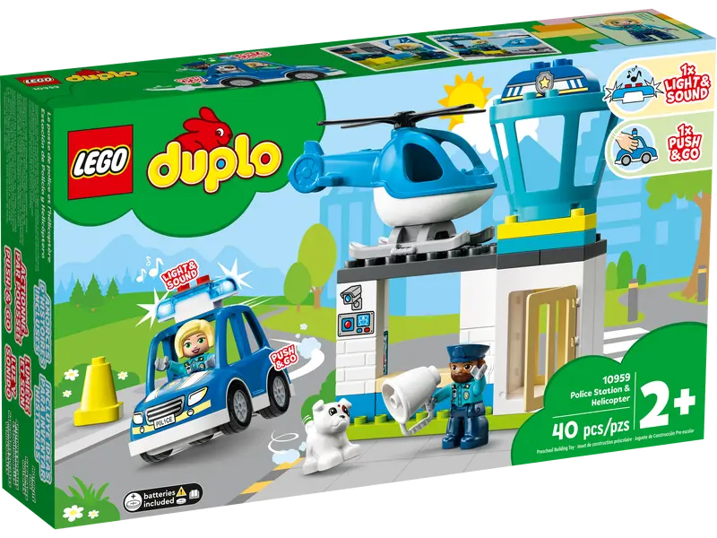 Lego Duplo Police station and the helicopter