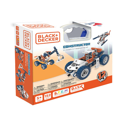 Black + Decker - Constructor Jr - Ensemble 12 modèles en 1 152 pcs