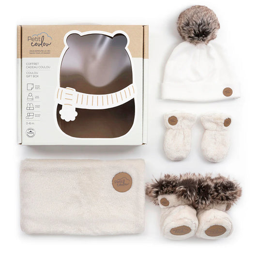 Petit Coulou - Coffret Cadeau Coulou - 0-6 mois - Crème