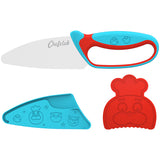 Blue & red chef's knife