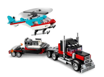 Lego - Creator - Flatbed truck with helicopter