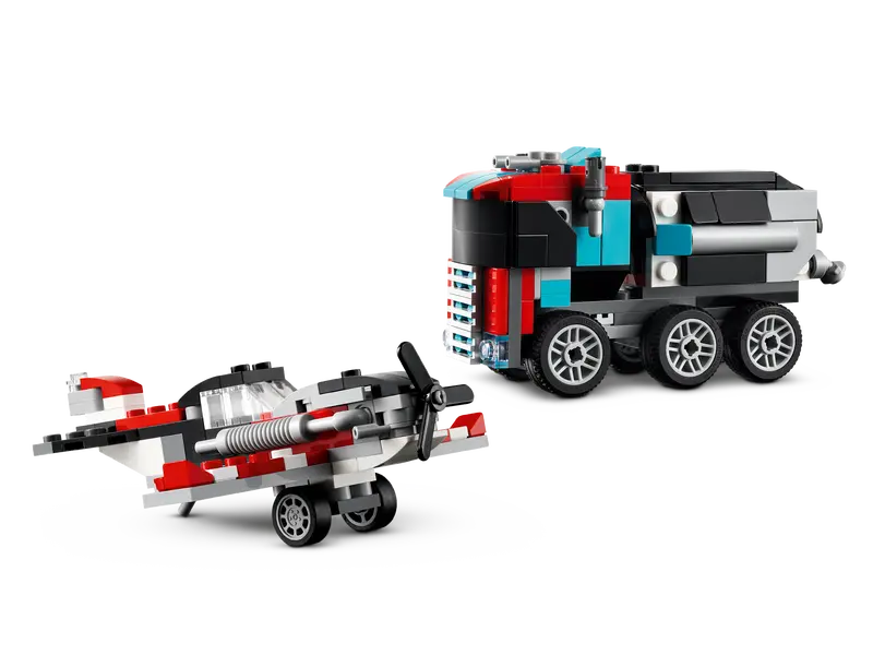 Lego - Creator - Flatbed truck with helicopter