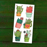 Pico - Temporary Tattoos - Cactus Cats