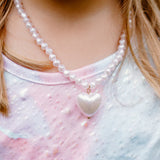 Pink pearl necklace