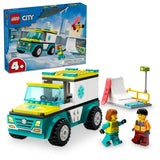 Lego - City - Emergency ambulance and skateboarder