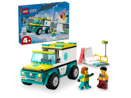 Lego - City - Emergency ambulance and skateboarder