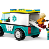 Lego - City - Emergency ambulance and skateboarder