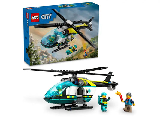 Lego - City - Hélicoptère de sauvetage d'urgence