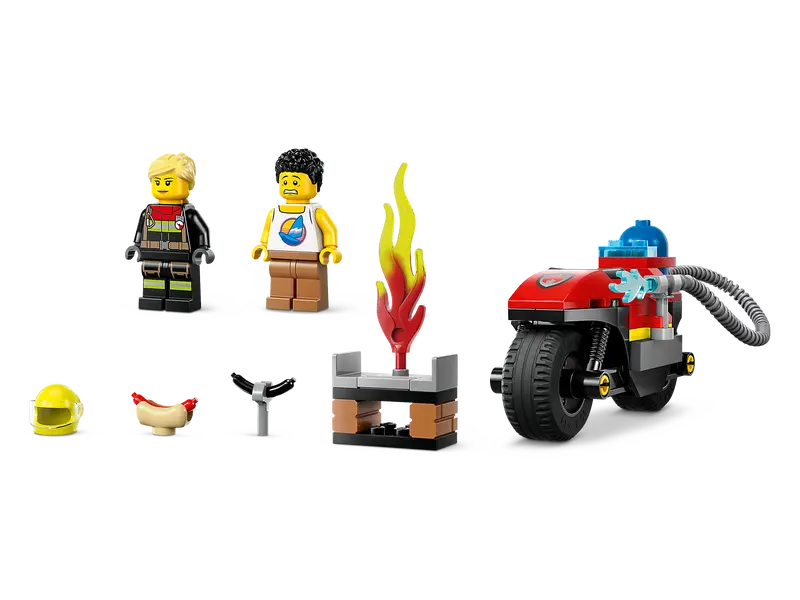 City Fire Rescue Motorcycle LEGO Grenier des Petits