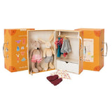 Moulin Roty - Large Family Small wardrobe in a case