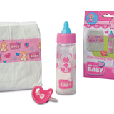 New Born Baby - Set diapers and bottle