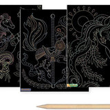 Sycomore - Artissimo - 10 scratchboards - Horses and Unicorns