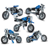 Meccano - 5-en-1 - Moto Bleue