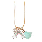 Pompom unicorn necklace