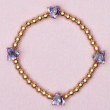 Great Prenders - Chic amethyst love bracelet