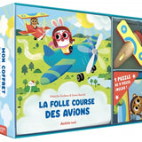 Auzou - Mon coffret d'aviation : La folle course des avions