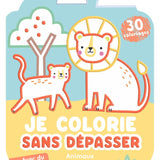 Auzou - Coloriages fluo - Animaux de la savane