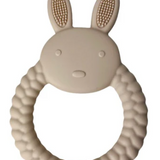 Pekaboo - Teething toy - Beige rabbit ring