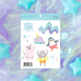 Glo Pals - Peel + Cling Stickers - Frosty Fun 