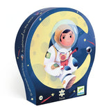 Djeco - Silhouette puzzle / An astronaut on the moon / 36 pcs