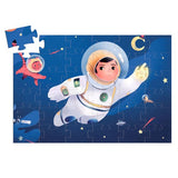 Djeco - Silhouette puzzle / An astronaut on the moon / 36 pcs