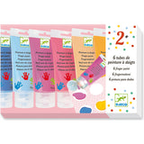 Djeco - 6 tubes of finger paint, Sweet