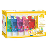 Djeco - 6 finger paint tubes - Glitter