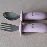 Micasso & Co. - Silicone and metal spoon and fork set