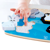 Hape - Casse-tête tactile - Animaux Polaire