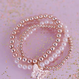 Ensemble de bracelet Blush Crush, 4 pcs