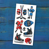 Temporary tattoos - Hockey madness