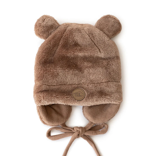 Petit Coulou - Tuque Ourson Minky - Moka