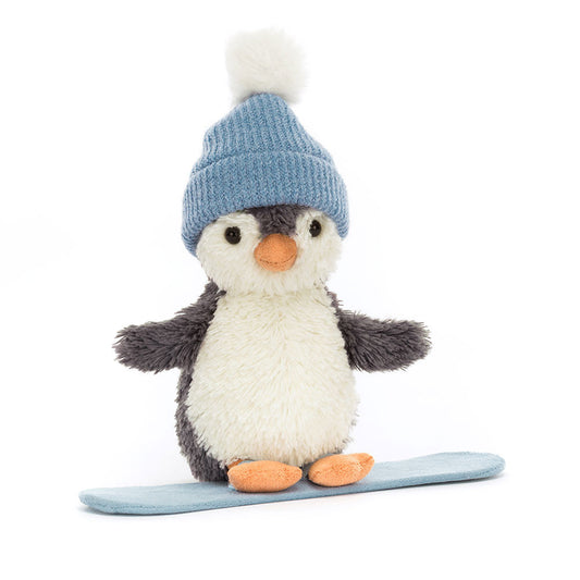 Jellycat - Peluche - Peanut le pingouin en planche à neige - Small