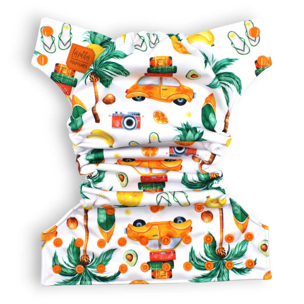 Les Petites Foufounes - Washable diaper - Unforgettable vacations FP 