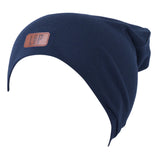 L&P Apparel - 2 in 1 cotton beanie - Navy