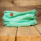 L&P Apparel super soft cotton neck gaiter in mint