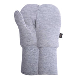 L&P Apparel mid-season cotton mittens in gray