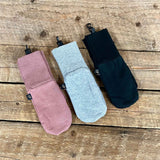 L&P Apparel mid-season cotton mittens in gray