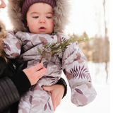 Perlimpinpin - 1 piece snowsuit for baby - Leaves