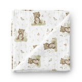 Oops - Bamboo-cotton muslin - Butterfly bears