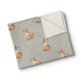 Oops - Minky Blanket - Fox Cubs