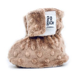 Baby ô Chaud - Velcro slippers - Taupe