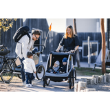 Thule - Double chariot - Courier - Aegean Blue